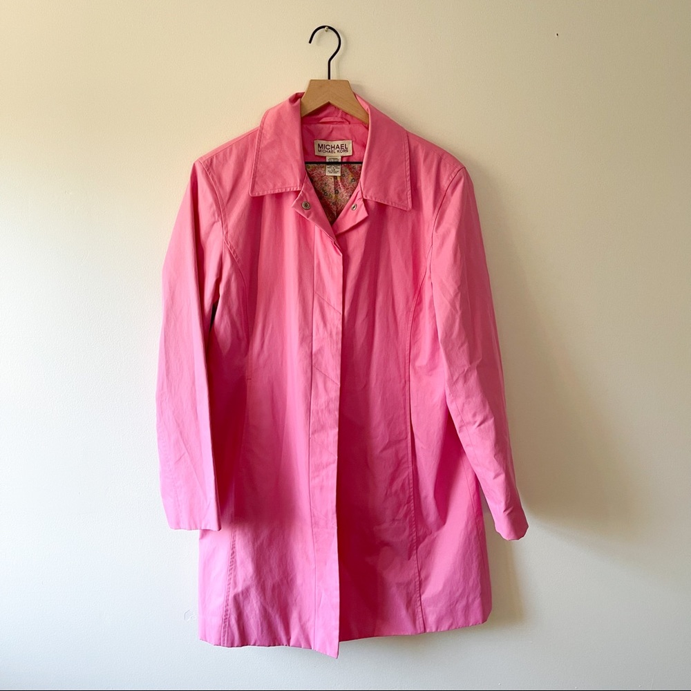 Michael Kors pink trench coat